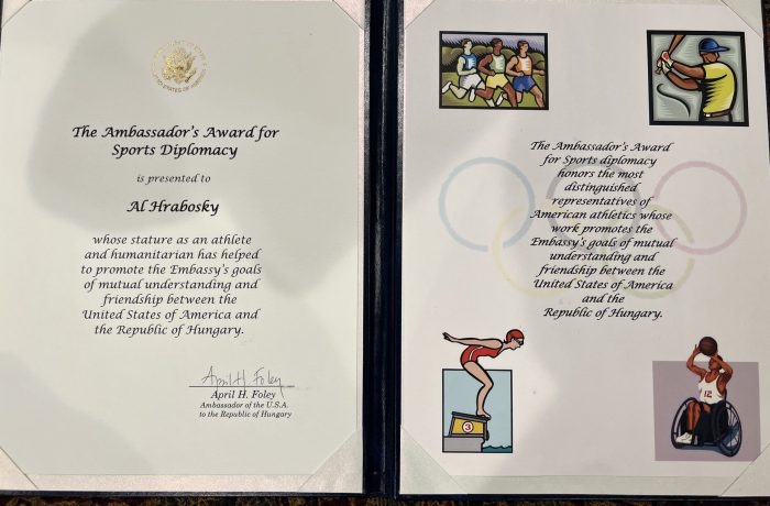 Ambassador’s Award for Sport’s Diplomacy