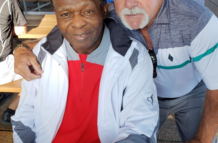 Al with Lou Brock