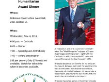 Al Hrabosky Named Guest Speaker at Perry County Humanitarian Award Dinner